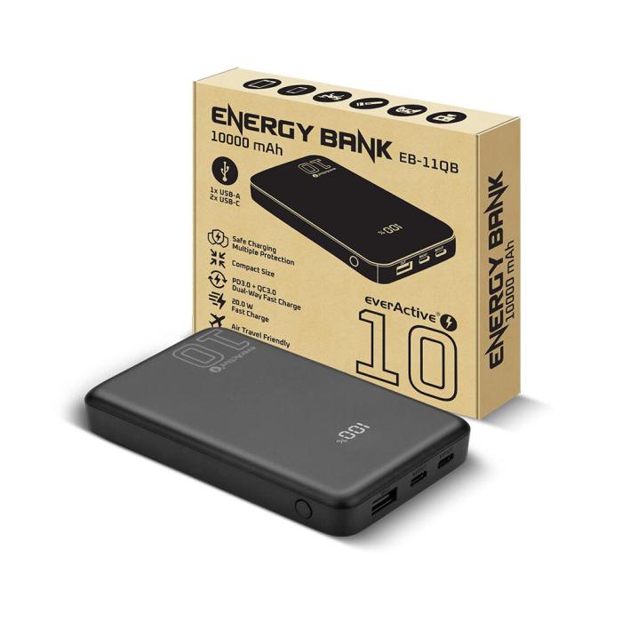 Powerbank 10000 mAh USB-C PD + USB-A 20W @ electrokit (4 av 8)