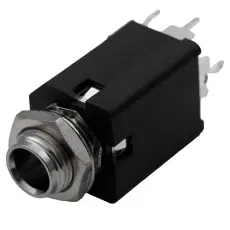 6.3mm female 2-pin mono chassis switch @ electrokit