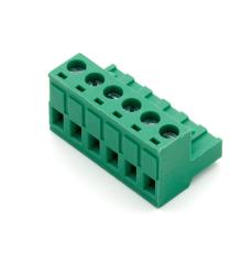 Jackbar skruvplint hona 5.08mm 6-pol 300V 10A @ electrokit
