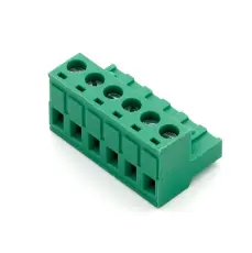 Jackbar skruvplint hona 5.08mm 6-pol 300V 10A @ electrokit