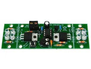 2-kanal högeffekt blinker med 8x LED - byggsats @ electrokit