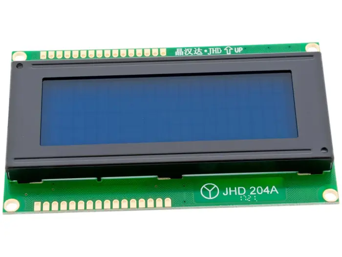 LCD 4x20 tecken JHD204A STN blå/vitLED @ electrokit (1 av 2)