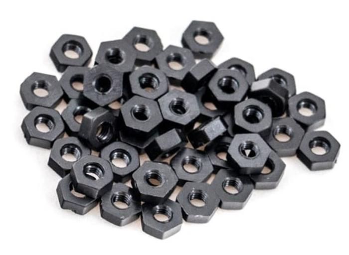 Mutter nylon M3 vit (50-pack) @ electrokit (1 av 1)