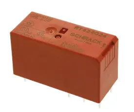 Relä RT424 24V 2-pol 8A - 250VAC/30VDC NO/NC @ electrokit