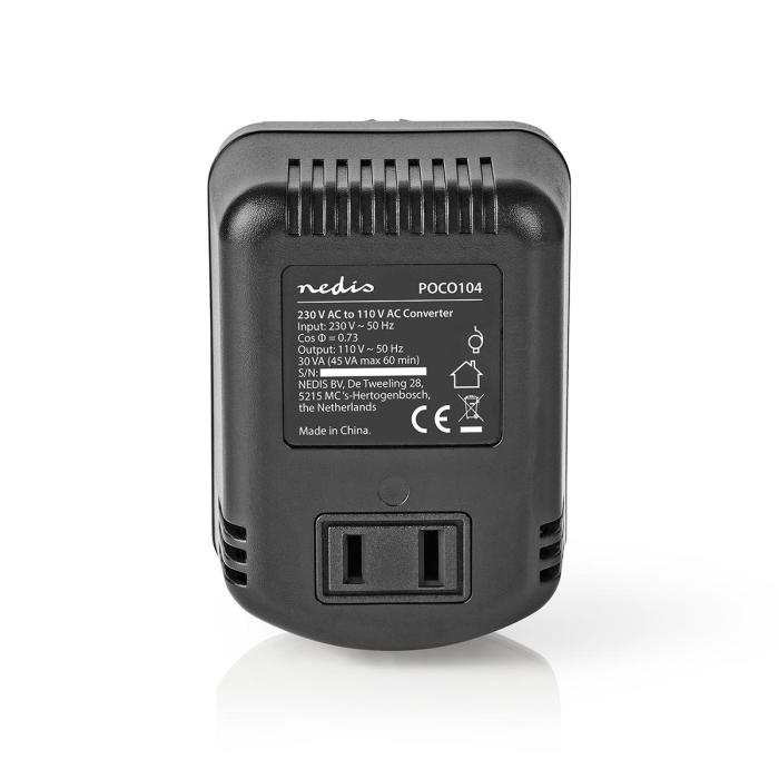 Transformator 230-110 VAC 45VA - EU till USA adapter @ electrokit (3 av 3)