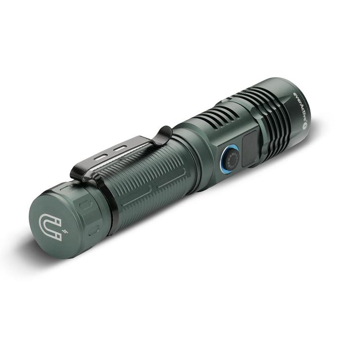 Zoom-ficklampa 700 lm 4000mAh Li-Ion USB-C med display @ electrokit (6 av 14)