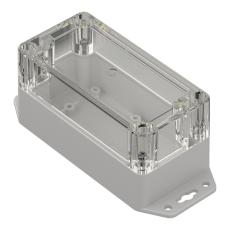 Enclosure 120x60x60mm clear lid ABS IP65 @ electrokit