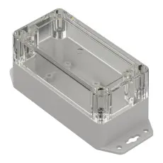 Enclosure 120x60x60mm clear lid ABS IP65 @ electrokit