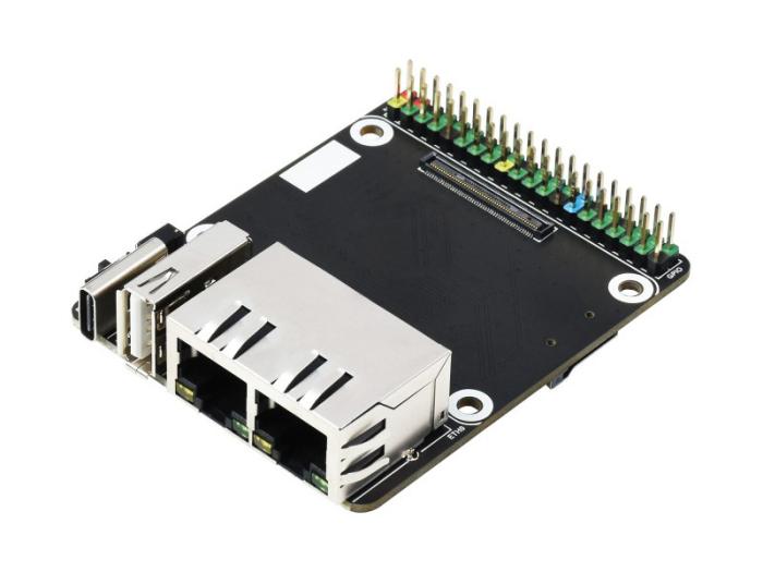 Dual Gigabit Ethernet adapter för Compute Module 4 @ electrokit (1 av 7)