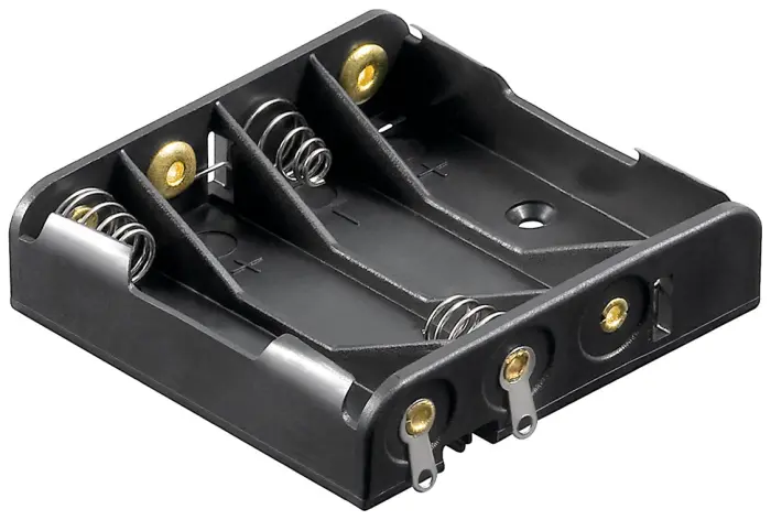 Battery holder 4x AAA solder tag @ electrokit (1 of 1)