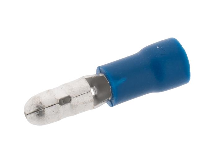 Bullet Connector male 4mm 1.5-2.5mm2 blue @ electrokit (1 of 1)