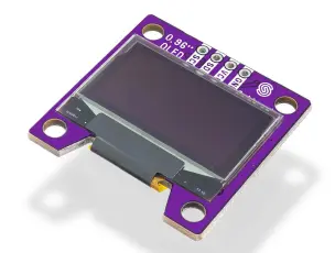 0.96" LCD OLED 128x64px white - Qwiic @ electrokit