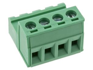 Skruvplint pluggbar 5.08mm 4-pol hane @ electrokit