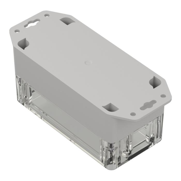 Enclosure 120x60x60mm clear lid ABS IP65 @ electrokit (2 of 5)