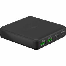 4-port USB PD + QC GaN bordsladdare 65W @ electrokit
