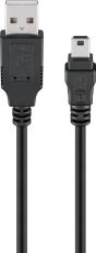USB-kabel A-hane - miniB hane 1.8m @ electrokit