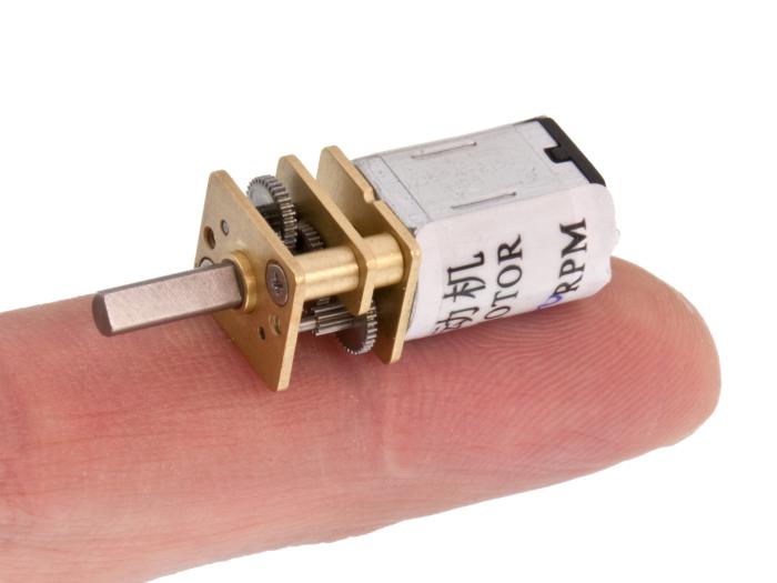 DC-motor med kuggväxel 250:1 110rpm 12V @ electrokit (2 av 3)