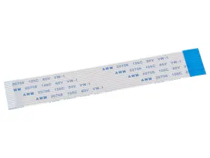 FPC-kabel 15-pol 1.0mm 100mm motsatt-sida @ electrokit