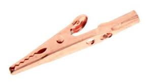 Krokodilklämma ren koppar 10A 4mm @ electrokit