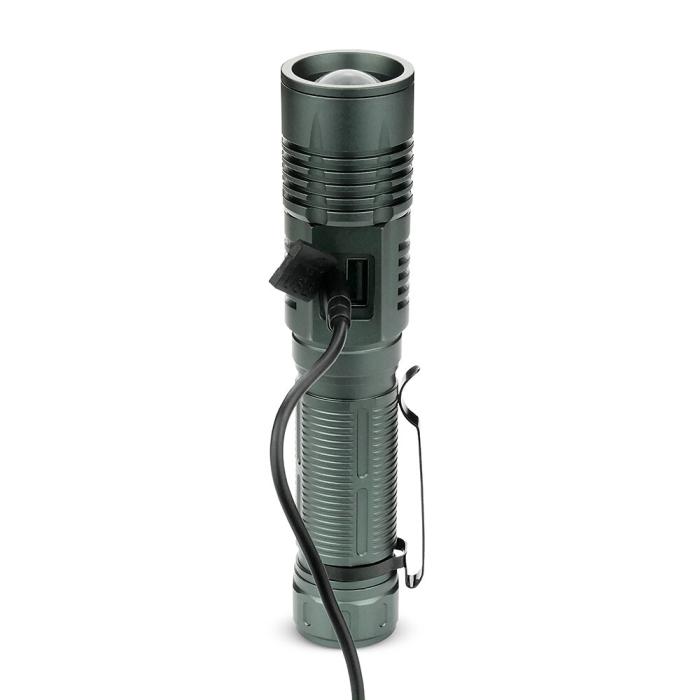 Zoom-ficklampa 700 lm 4000mAh Li-Ion USB-C med display @ electrokit (8 av 14)