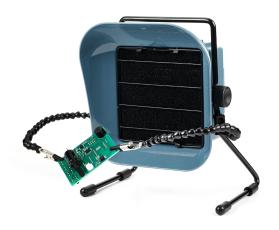 Lödröksutsug 23W 1.5m3/min med krokodilarmar @ electrokit