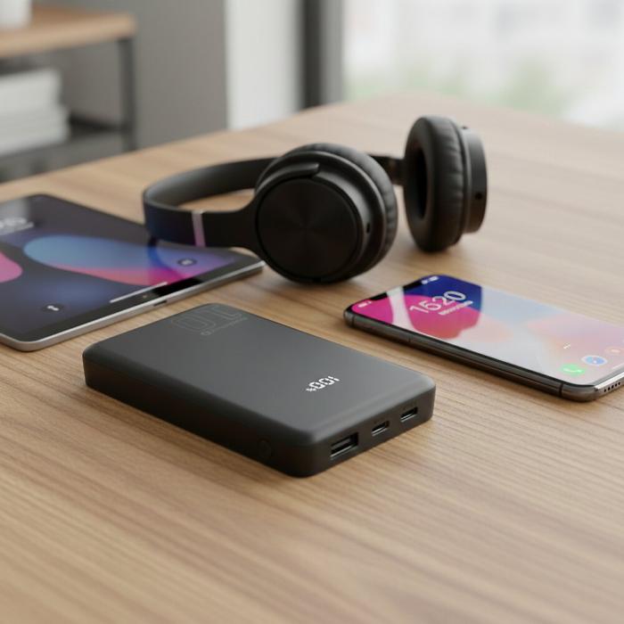 Powerbank 10000 mAh USB-C PD + USB-A 20W @ electrokit (6 av 8)
