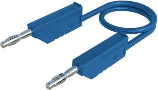 Testsladd 4mm bananplugg 2m 1mm² blå @ electrokit