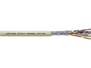 Datakabel skärmad 6x 0.14mm² grå /m @ electrokit