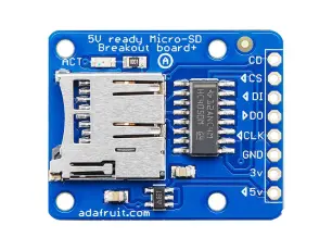 MicroSD-läsare 5V @ electrokit