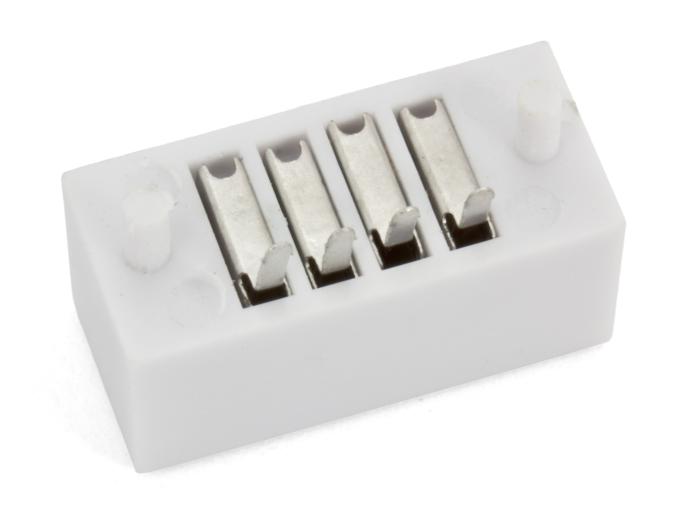 Miniatyrkopplingsdäck för inlödning 2x4 anslutningar @ electrokit (2 av 2)