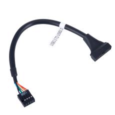 Adapter cable USB 9-pin female to USB 19-pin male @ electrokit