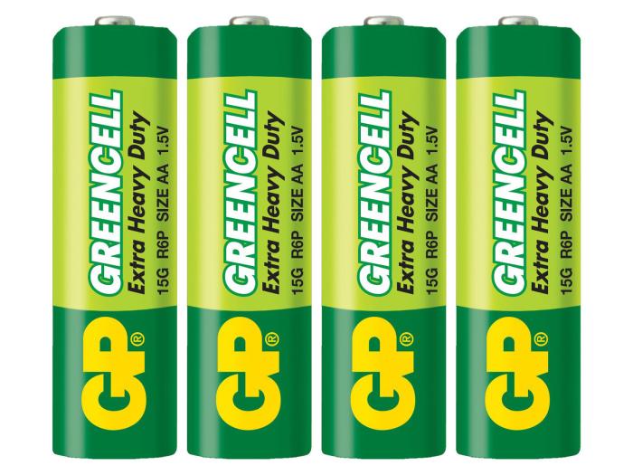 Batteri 1.5V R6 / AA GP Greencell 4-pack @ electrokit (1 av 1)