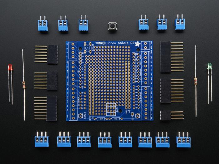 Proto-Screwshield kit för Arduino UNO R3 / R4 @ electrokit (2 av 2)