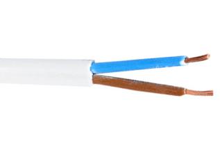 Cable SKX 2x0.75mm2 300V white /m @ electrokit