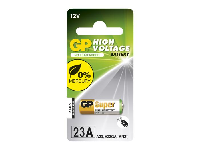 23A alkaliskt batteri 12V GP @ electrokit (1 av 1)