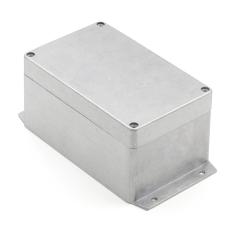 Aluminium enclosure die-cast flange 160x100x81mm IP67 @ electrokit