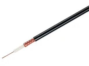 RG59-kabel 75ohm Cu svart /m @ electrokit
