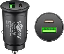 USB-C PD + USB-A billaddare 30W @ electrokit