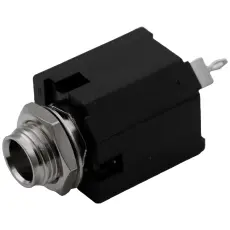 6.3mm hona 2-pol mono chassie @ electrokit
