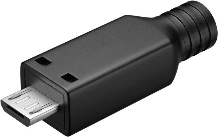 MicroUSB-kontakt hane lödanslutning USB2.0 @ electrokit (2 av 2)