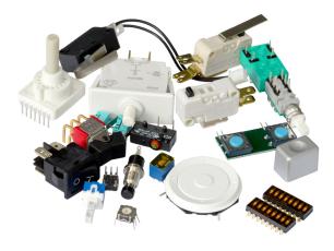Switches approx. 10 pcs - mixed models @ electrokit