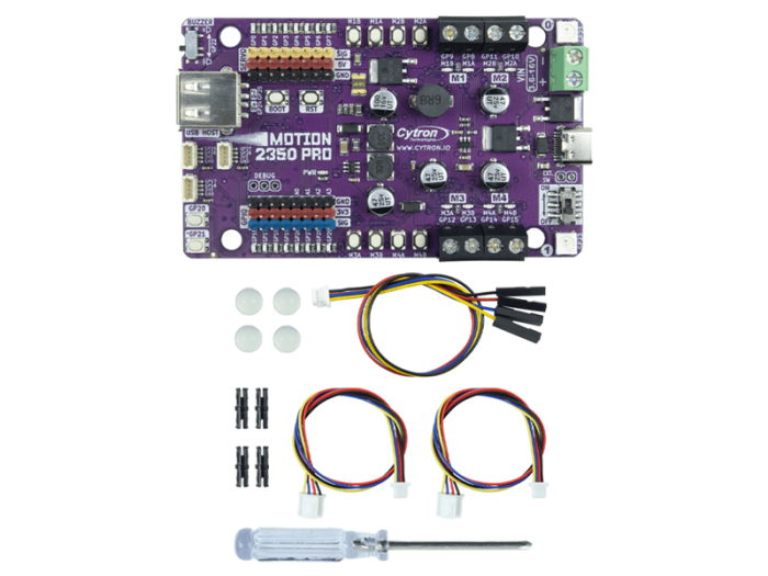 Robot control board and motor driver with RP2350 @ electrokit (6 of 6)