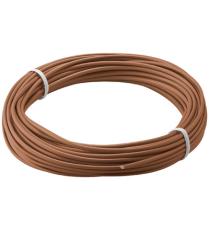 Hook-up wire 0.14mm2 brown 10m @ electrokit
