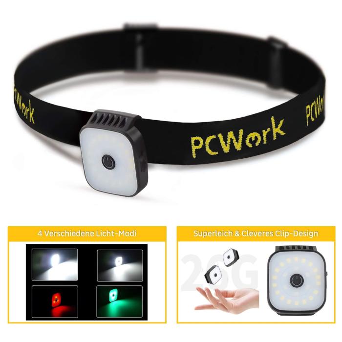 Pannlampa LED 200lm laddningsbar USB-C @ electrokit (2 av 5)