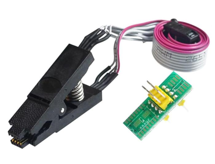 SOIC8 clip-adapter för in-circuit test och programmering @ electrokit (1 av 1)