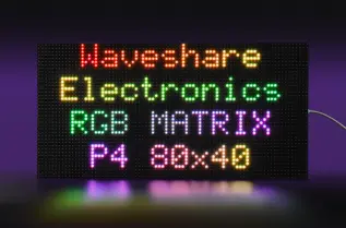 Fullf&auml;rgs-panel 4mm RGB-LED matris 80x40px 320x160mm P4 @ electrokit