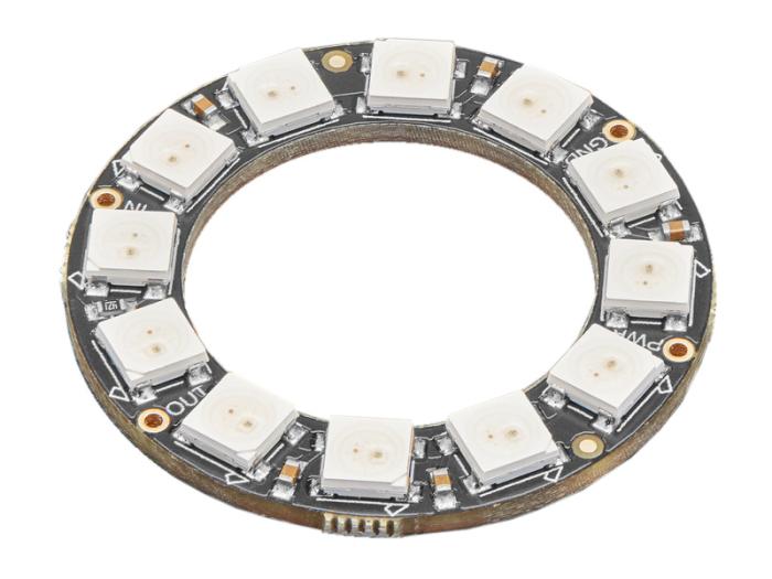 NeoPixel ring 12 RGB LEDs ø37mm @ electrokit (1 of 4)