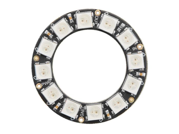 NeoPixel ring 12 RGB LEDs ø37mm @ electrokit (2 of 4)