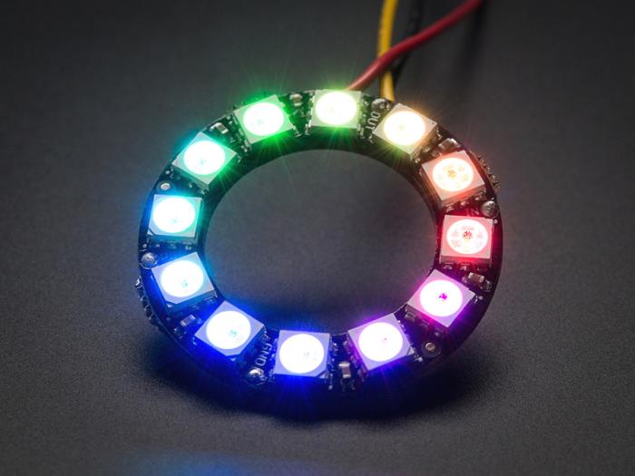 NeoPixel ring 12 RGB LEDs ø37mm @ electrokit (4 of 4)