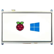 LCD-monitor 10.1" 1024x600 IPS HDMI + Raspberry GPIO @ electrokit